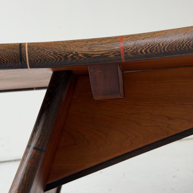 Brown Inlaid Studio Made Coffee Table by Steven Spiro For Sale - Image 8 of 12