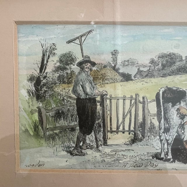 1970s Pair of Vintage Framed Lithographs by Paul Cairney London For Sale - Image 5 of 11