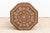 Dark Walnut Eight-Point Star Inlay End Table For Sale - Image 9 of 10