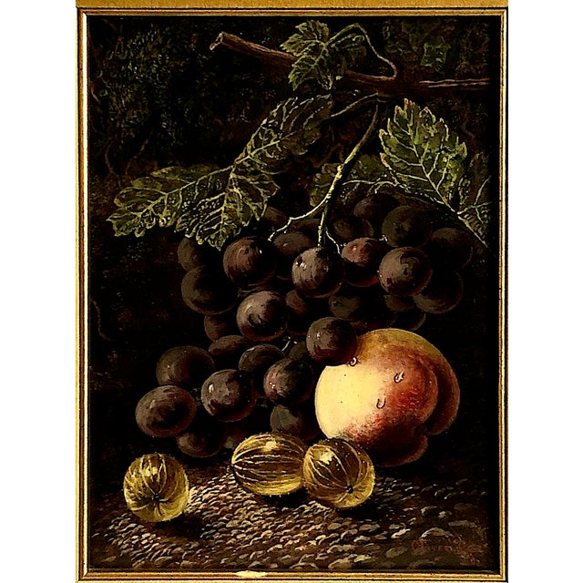 This beautiful 1892 piece is an original Victorian-era oil painting by the renowned British still life artist Oliver Clare...
