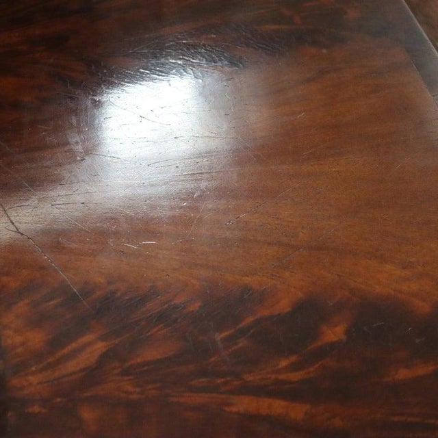 Antique Federal Style Mahogany Hinged Top Hall Table With Single Drawer C1930 For Sale - Image 12 of 17