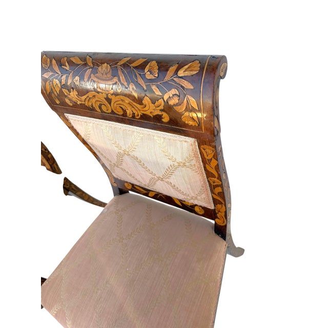 Traditional Early 19th Century Marquetry Dining Chairs Set of 6 For Sale - Image 3 of 5