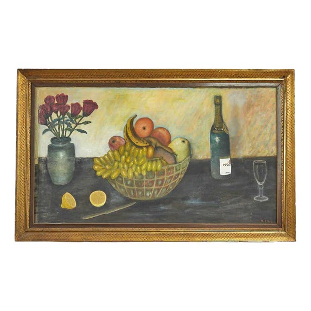 M. Piccoli, Still Life, 20th Century, Oil on Panel For Sale