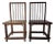 Pair of Vintage Chinese Hong Kong Teakwood Accent Dining Chairs For Sale