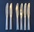 1940s-50s Mid-Century Modern Pan Am Tray Setup’ Stainless Knives- Set of 6 For Sale In Charlotte - Image 6 of 7
