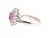 2.01 Carat Pink Sapphire Diamond 14 Karat White Gold Ring, Size 7 For Sale - Image 4 of 10