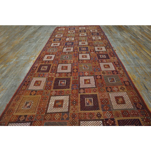 19th Century Caucasian Verneh Flat-Weave Carpet ( 6 4'' x 15' - 193 x 457 )