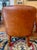 1930s Mid-Century Cognac Leather Loveseat + Pair of Barrel Chairs For Sale In Providence - Image 6 of 8