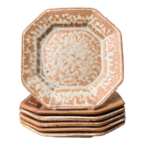 Vintage Original Studio Pottery Salad Plated - Set of 6