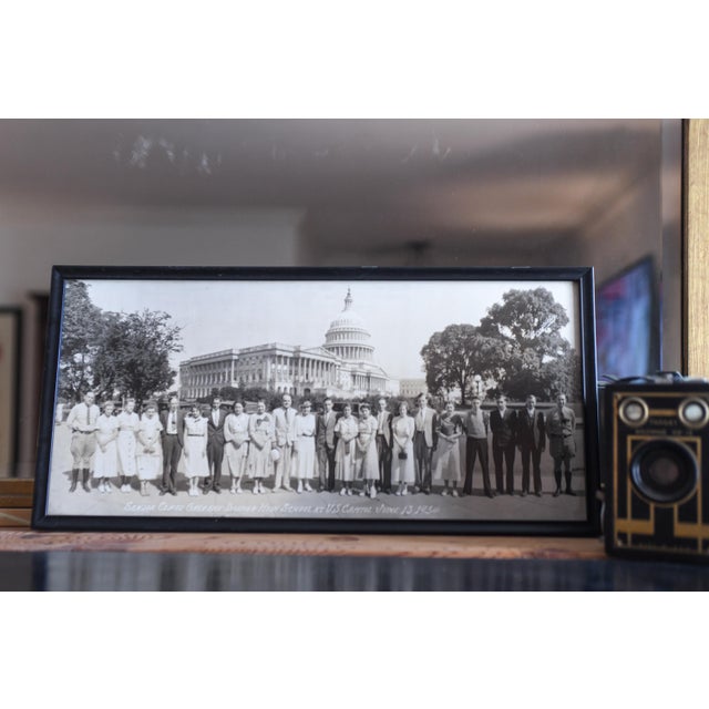 Such a great large format panoramic High School Capitol Hill visit souvenir shot from 1934. This is of the Dreher-Greene,...