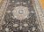 Vintage Room Size Persian Nain Rug, Handwoven Floral Pattern With Silk Highlights, Navy & Ivory , 9’ X 13’ For Sale - Image 4 of 12