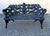 Cast aluminum three-seat garden bench approximately Weight: 90lb.