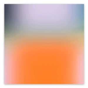 Contemporary Abstract Pigment on Watercolor Paper Photography "Em2020-4" by Bill Kane