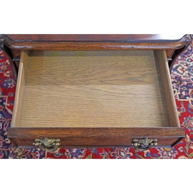 Theodore Alexander Replica Collection Sheraton Satinwood Inlaid Pembroke Table For Sale - Image 10 of 11