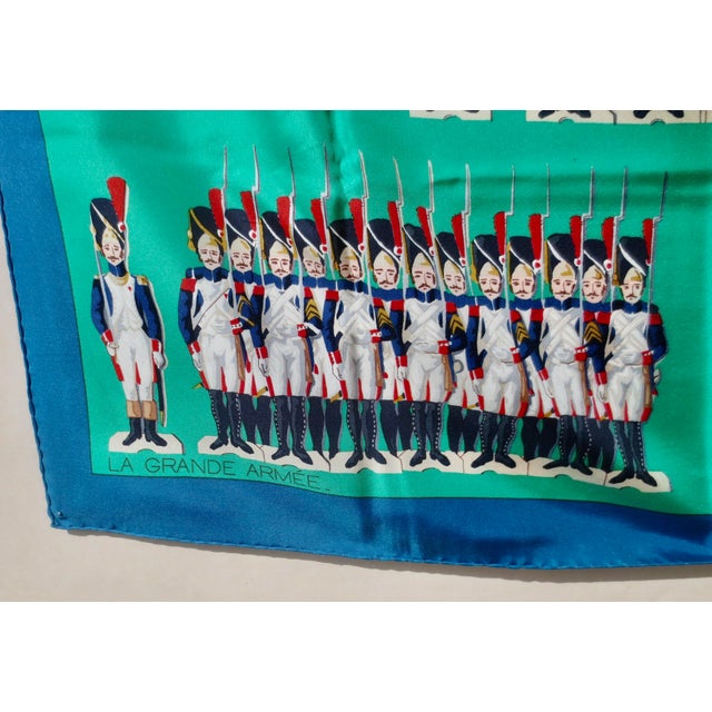 Mid-Century Modern Hermes Hermès Silk Scarf 'La Grande Armée', 1976 For Sale - Image 3 of 7