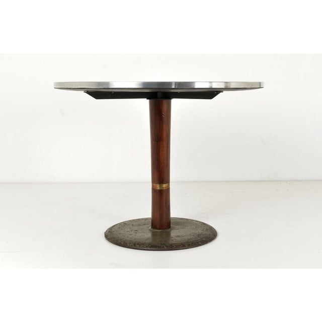 Round Black Diner Table, USA, 1950s For Sale - Image 9 of 9