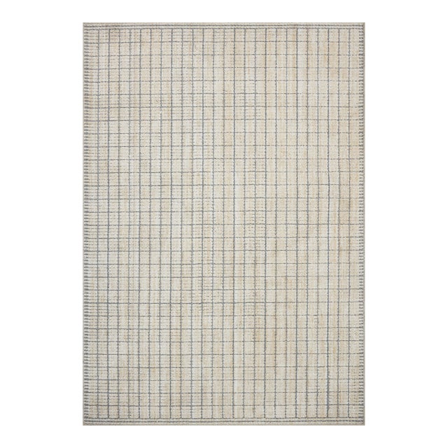 Amber Lewis x Loloi Bexley Rug in Slate / Natural 7'-10" x 10' Area Rug For Sale