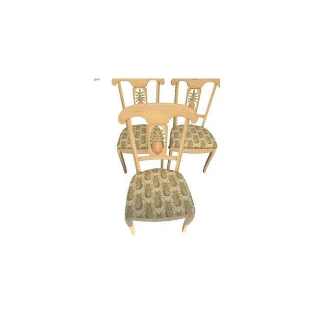 Ethan Allen Late 20th Century Ethan Allen Legacy Collection Pineapple Back Dining Chairs Set of 6 For Sale - Image 4 of 13