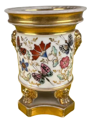 Vintage Hand Painted Ceramic Vase