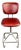 Swivel Chair in Chrome Frame and Faux Leather, 1960s For Sale