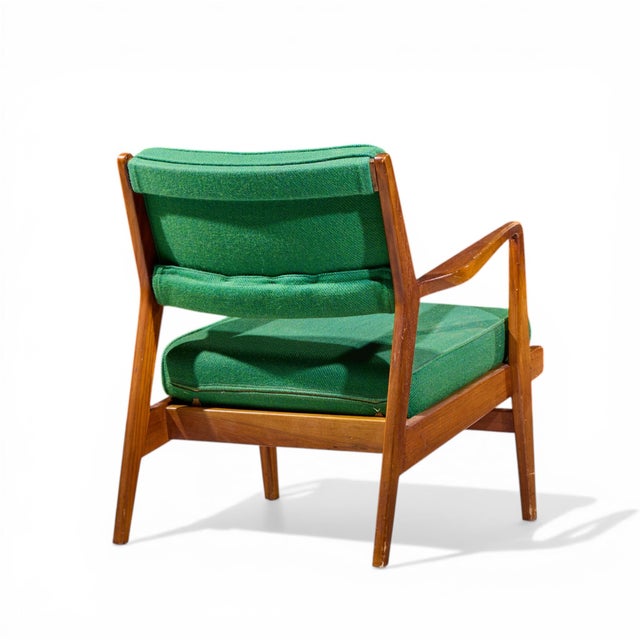 Wood Jens Risom Mid Century Lounge Chair For Sale - Image 7 of 9