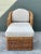 Late 20th Century Vintage Braided Rattan Lounge Chair and Ottoman For Sale - Image 5 of 12