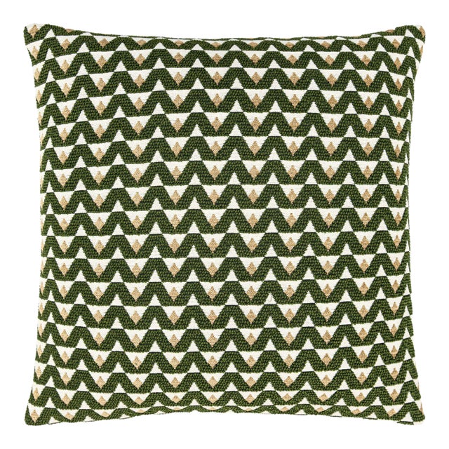 Scalamandre 22" x 22" Crizia Pillow in Everglade Sand For Sale