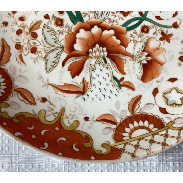 Antique Rare 19th C. Gulin Brothers Factory Hand Painted Porcelain Plate, Marked For Sale In Washington DC - Image 6 of 11
