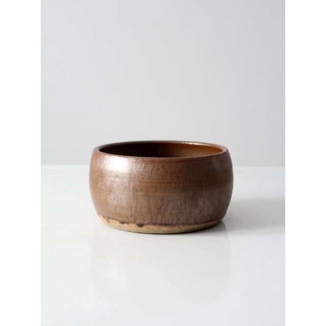 Late 20th Century Vintage Studio Pottery Bowl For Sale - Image 5 of 9