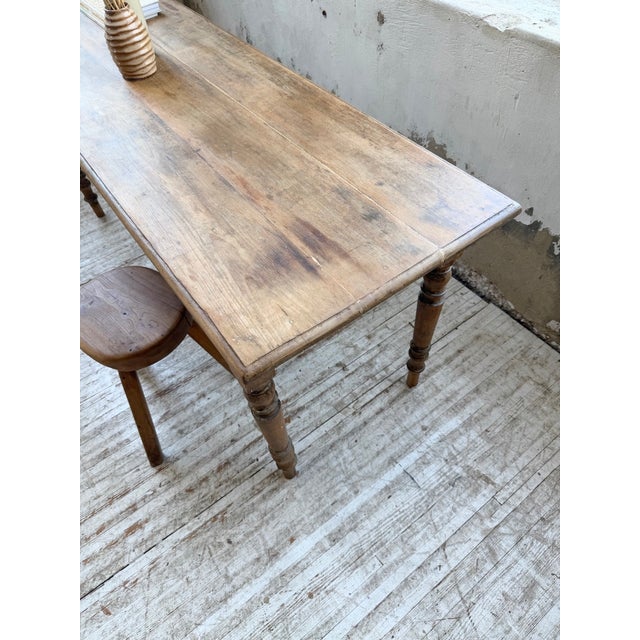 Beechwood Bistro Farmhouse Table, 1900 For Sale - Image 13 of 18