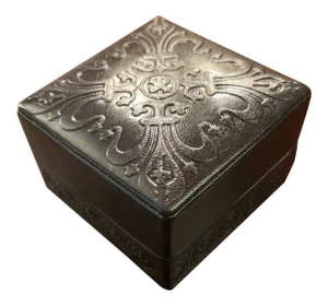 Mid 20th Century Italian Leather Square Box