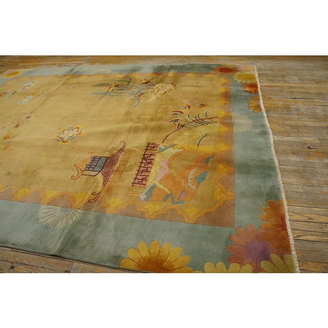 1920s Chinese Art Deco Carpet By Nichols Atelier ( 8'10" x 11'3" - 269 x 343 ) For Sale In New York - Image 6 of 12