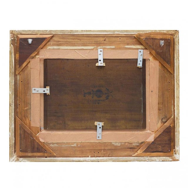 Charles-Clément Calderon, View of the Doges Palace and St Marks Square in Venice, 1870, Oil on Panel, Framed For Sale - Image 3 of 8