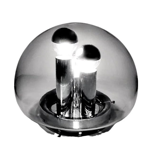 Metal Space Age German Ball Table Lamp in the style of Doria-Werk, 1963 For Sale - Image 7 of 13