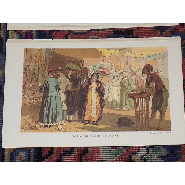 Authentic Antique 19th Century Lithographic Views of British Colonial Middle East - Set of 6 For Sale In Cincinnati - Image 6 of 8