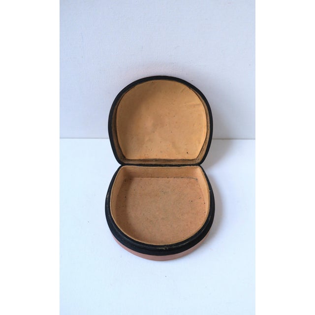 Mid 20th Century Italian Leather Jewelry Box For Sale - Image 5 of 16