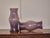 Amethyst Midcentury Period Hurricane Lamp Glass Shades, a Pair For Sale - Image 4 of 8