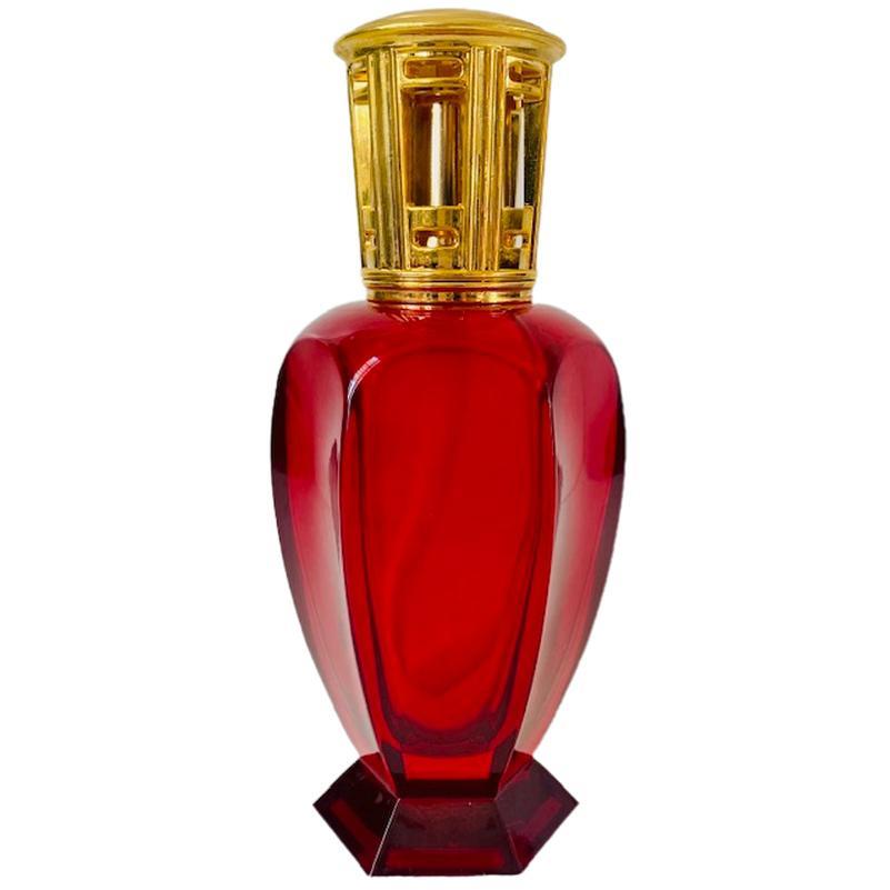 Lampe Berger Athena Rouge Rubis - Verre - Fabriquée En France - Occasion