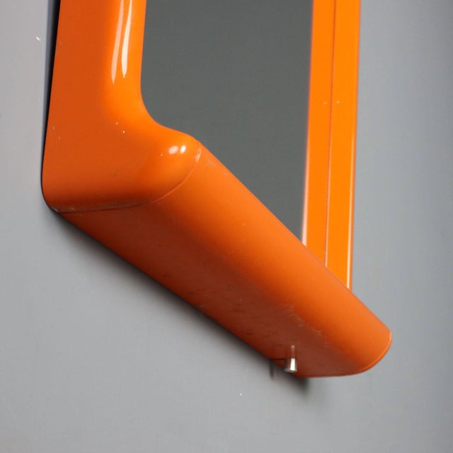 Vintage Aluminium and Plastic Mirror with 4 Lights, Italy, 1970s For Sale - Image 10 of 12