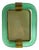 Green Torchon Picture Frame in Murano Glass and Brass by Simoeng For Sale