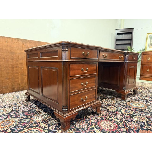 English Desk in Mahogany For Sale - Image 5 of 18