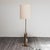 Hollywood Regency Vintage Hollywood Regency Brass Floor Lamp with Shade, 1970s For Sale - Image 3 of 6