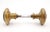 Traditional Pair of Vintage 2.375 In. Raised Concentric Brass Entry Door Knobs For Sale - Image 3 of 6