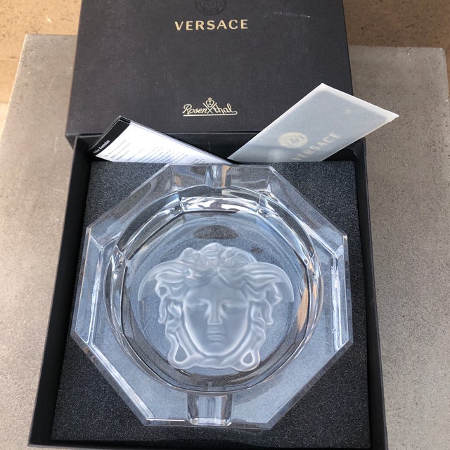 Versace Crystal Ashtray Chairish