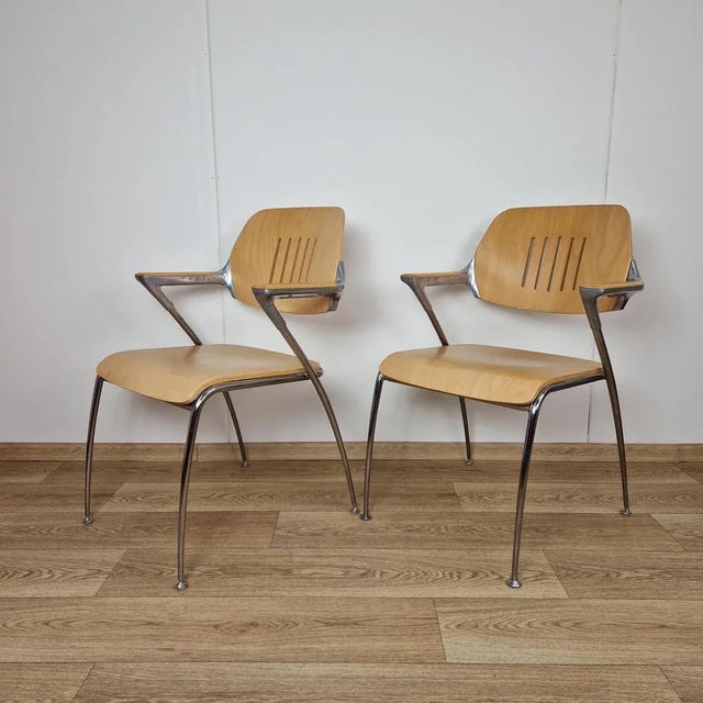 Wood Golf Dining Chair by Francesco Zaccone for Thonet, 1970s For Sale - Image 7 of 13