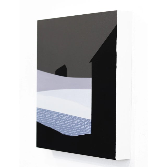 Fog Over Us - Minimalist Scenic Gray Toned Landscape Original Artwork by Mike Gough For Sale In Los Angeles - Image 6 of 9