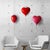 Red Glossy Ceramic Balloon Wall Sculpture -Large Size For Sale In New York - Image 6 of 13