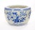 Asian Asian Blue and White Porcelain Planter / Fish Bowl, Late 20th Century For Sale - Image 3 of 9
