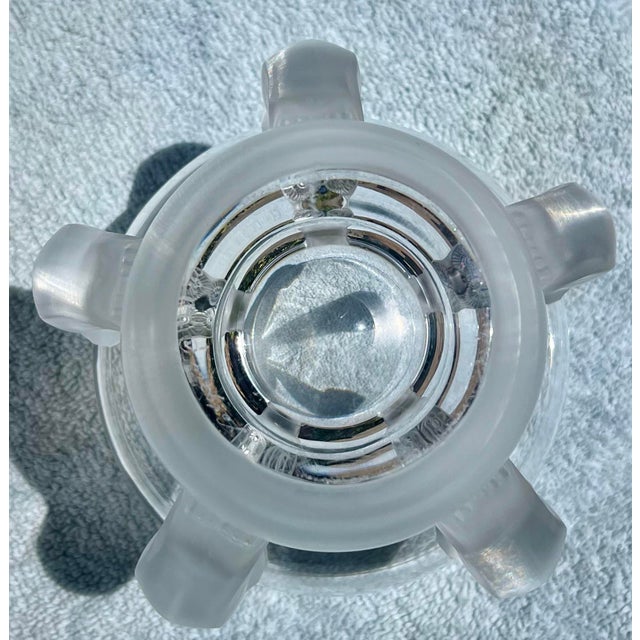 Mid 20th Century Lalique Hiboux (France) Crystal Owl Vase For Sale In Orlando - Image 6 of 7