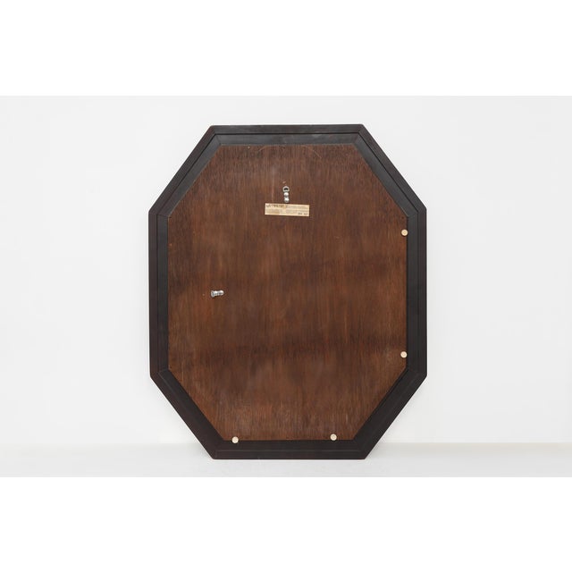 Octagonal Bronze‑Toned Wall Mirror from Deknudt, Belgium, 1970s For Sale - Image 9 of 12